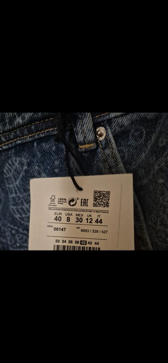 pull&bear desenli kargo jean - Görsel 2