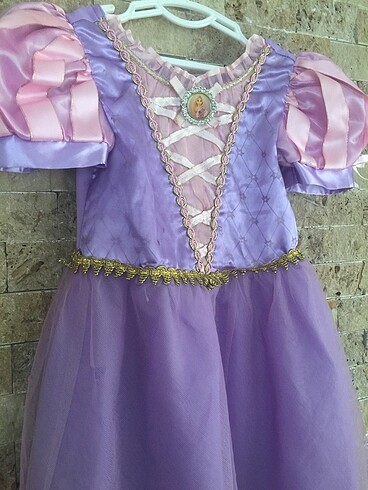 4 Yaş Beden Disney Rapunzel kostüm 4 yaş