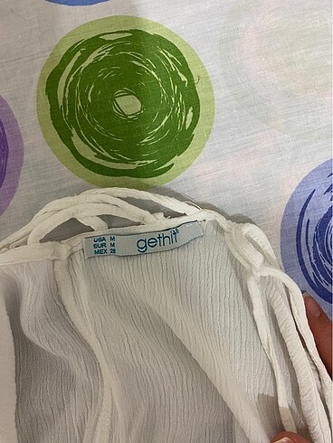 s Beden beyaz Renk Keten crop
