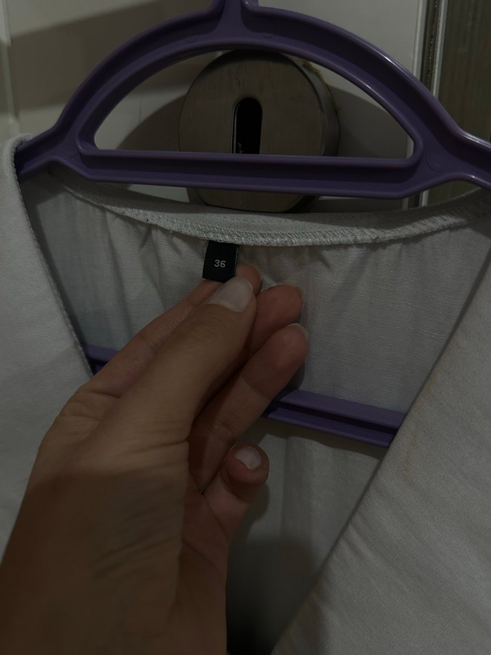 Düğmeli Beyaz Yakalı Midi Kadın Elbise - Görsel 3