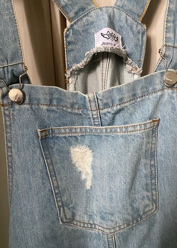 Mavi Denim Midi Kadın Salopet - Görsel 2