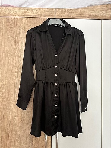 ZARA SATEN ELBİSE