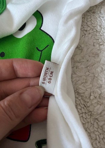 Bebek Erkek Yeşil Kurbağa Desenli Takım - Görsel 2