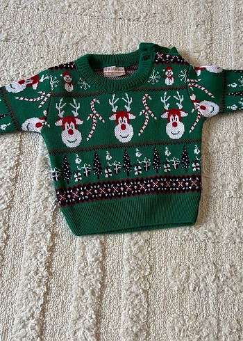 Nakışlı, Renkli Örgü Bebek Erkek Takımı - Görsel 3