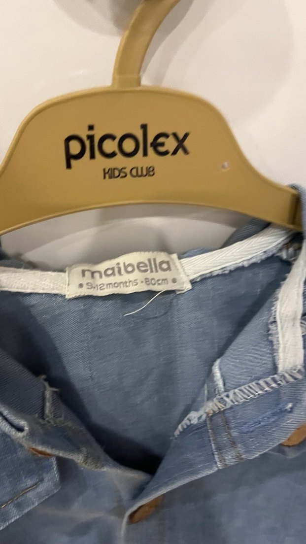 Düğmeli Kapüşonlu Erkek Çocuk Kot Ceket - Görsel 4