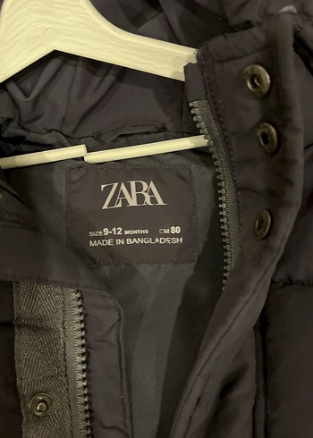 Zara Erkek Çocuk Gri Fermuarlı Mont - Görsel 6