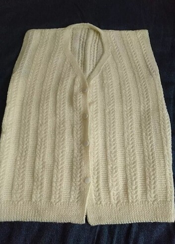 Hediyelik çeyizlik örgü yelek  - Görsel 2