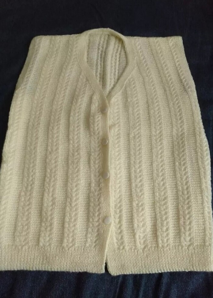 Hediyelik çeyizlik örgü yelek  - Görsel 2