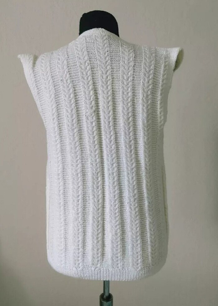 Hediyelik çeyizlik örgü yelek  - Görsel 3