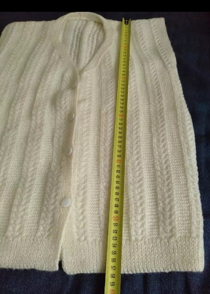 Hediyelik çeyizlik örgü yelek  - Görsel 5