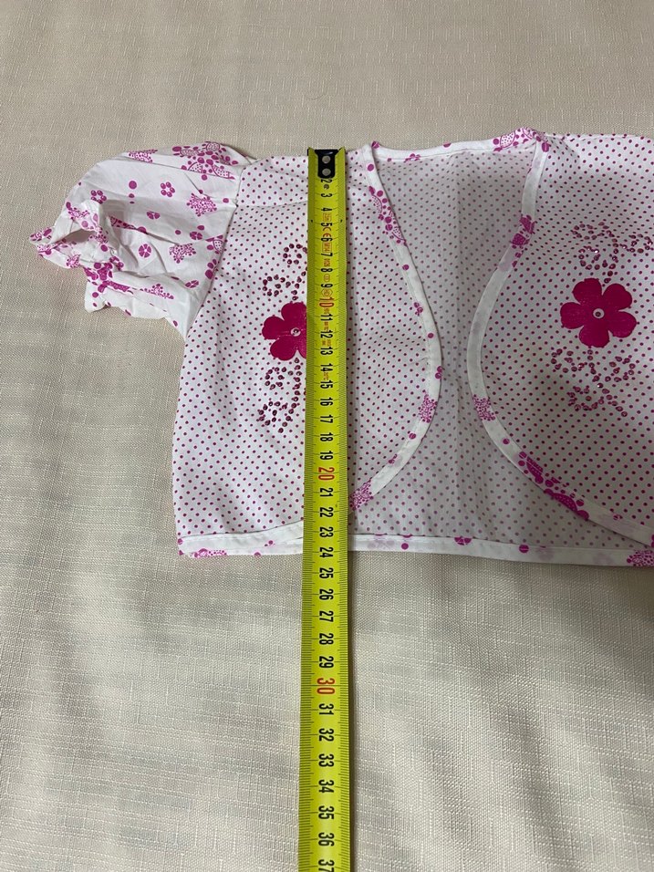 Pembe Nakışlı Kısa Kollu Bolero - Görsel 5