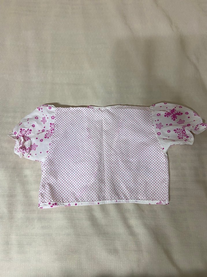 Pembe Nakışlı Kısa Kollu Bolero - Görsel 4