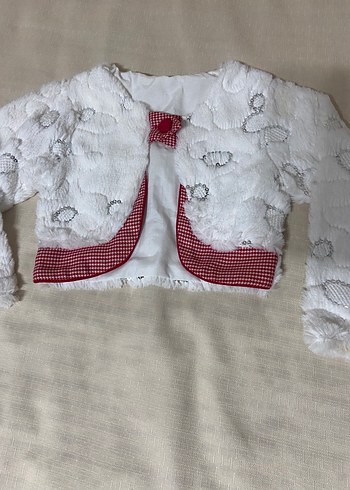 Nakışlı Beyaz Kız Bolero - Görsel 3