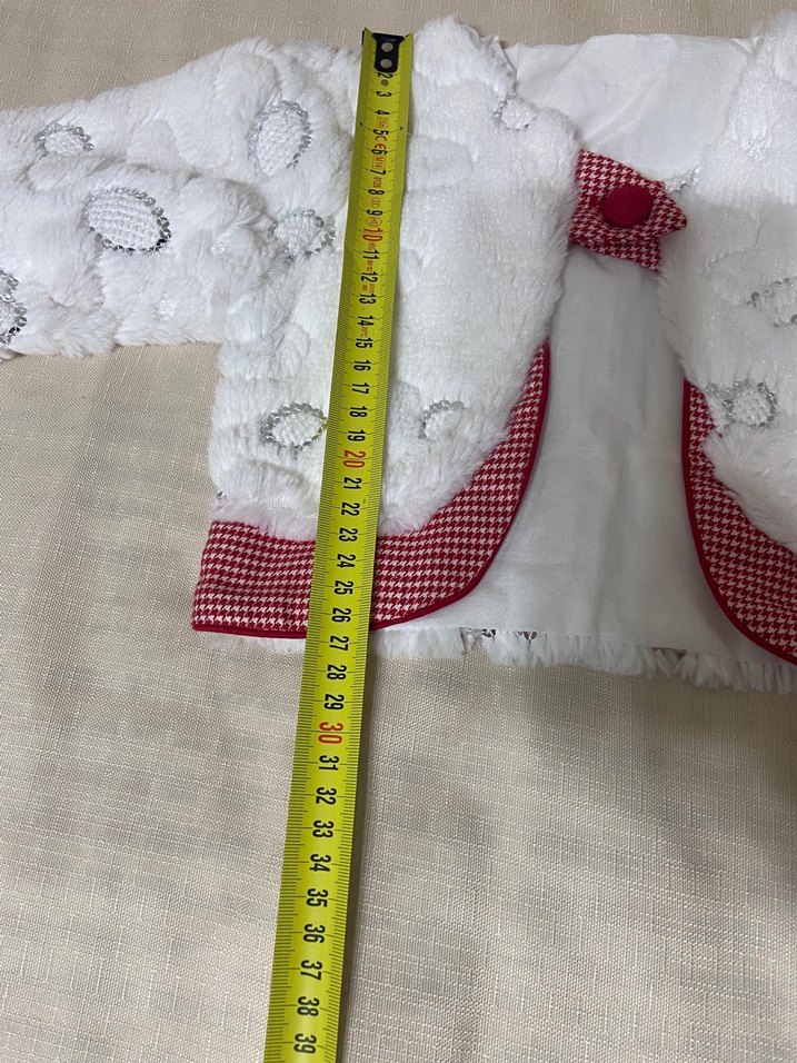 Nakışlı Beyaz Kız Bolero - Görsel 5