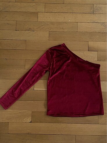 #Trendyol#Kadife kırmızı-bordo bluz