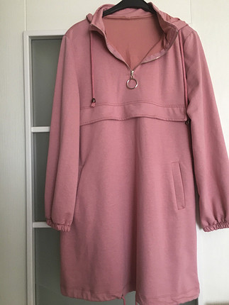 Pembe uzun yeni sweat vintage.
