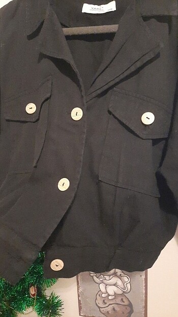 Diğer Siyah ince kot mevsimlik ceket