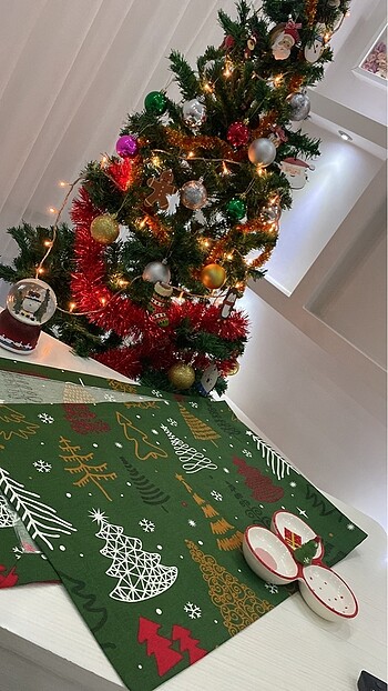 Yılbaşı Yeni Yıl Runner Masa Örtüsü - Görsel 5