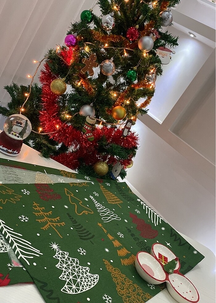 Yılbaşı Yeni Yıl Runner Masa Örtüsü - Görsel 5