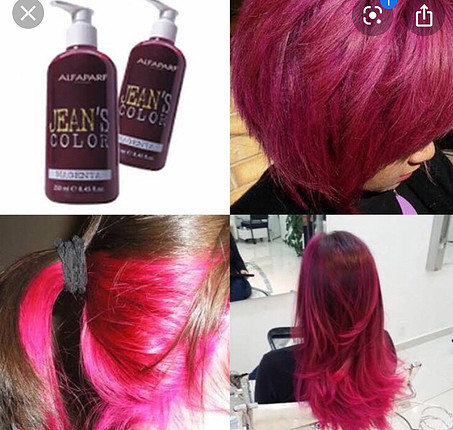 Magenta yarı kalıcı sac boyası