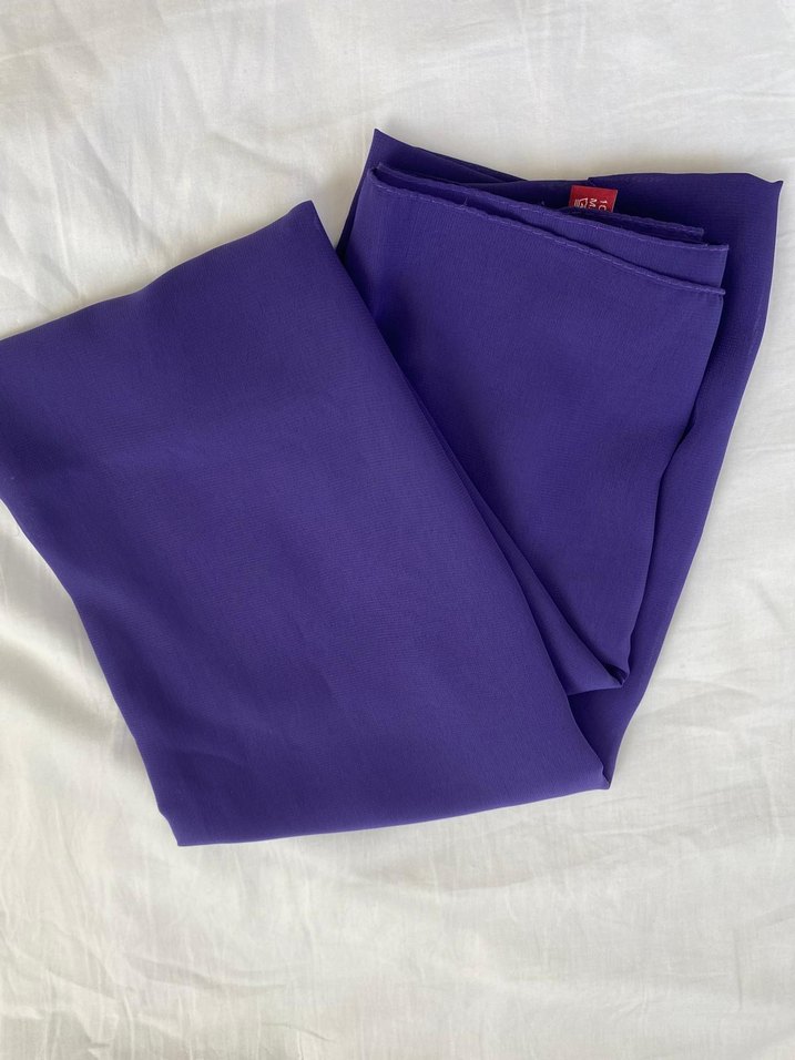 Mor Kadın Şal şifon - Görsel 2