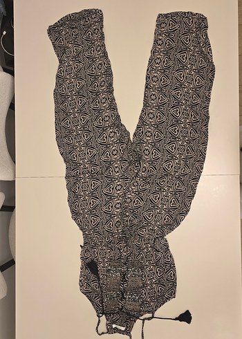 Desenli Kahverengi Tulum - Görsel 3