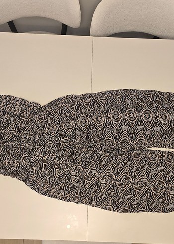 Desenli Kahverengi Tulum - Görsel 2