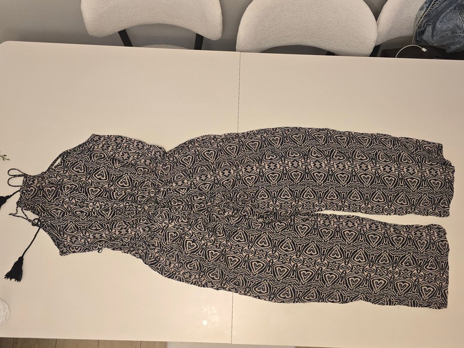 Desenli Kahverengi Tulum - Görsel 2