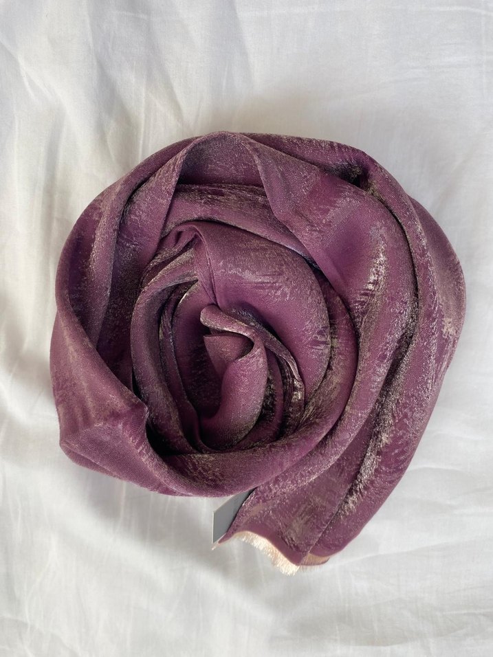 Gül Kurusu Yumuşak Dokulu Kadın Şal - Görsel 2