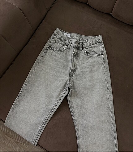 Zara Gri Straight Jean