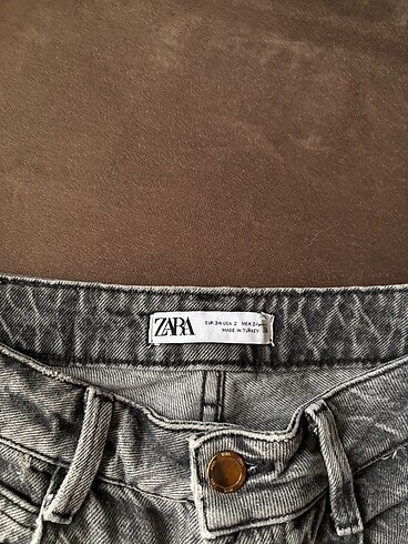xs Beden gri Renk Zara Gri Straight Jean