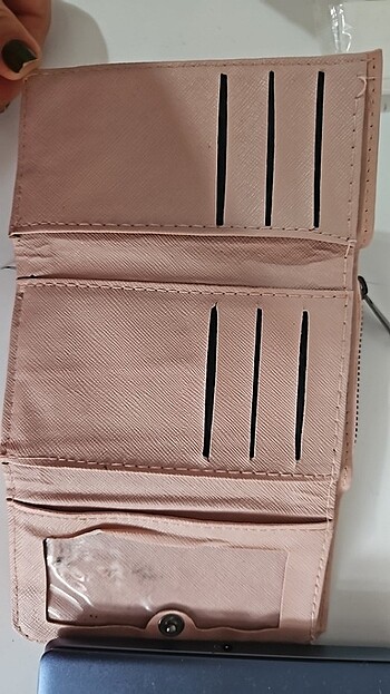 Diğer Pudra rengi çok bölme kullanışlı cüzdan