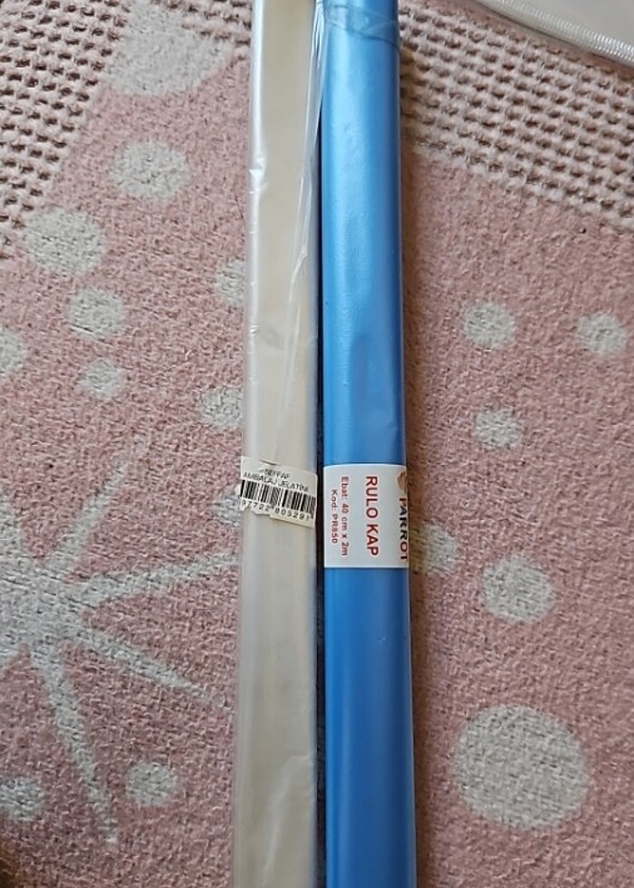 Şeffaf ve açık renkli rulo kap - Görsel 2