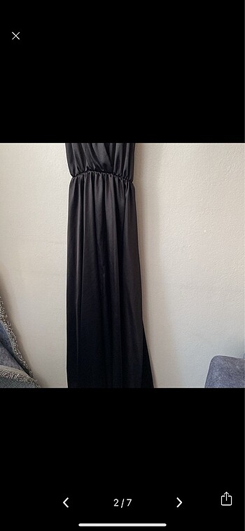 Saten elbise - Görsel 4