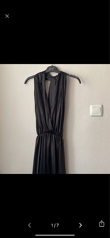 Saten elbise - Görsel 6