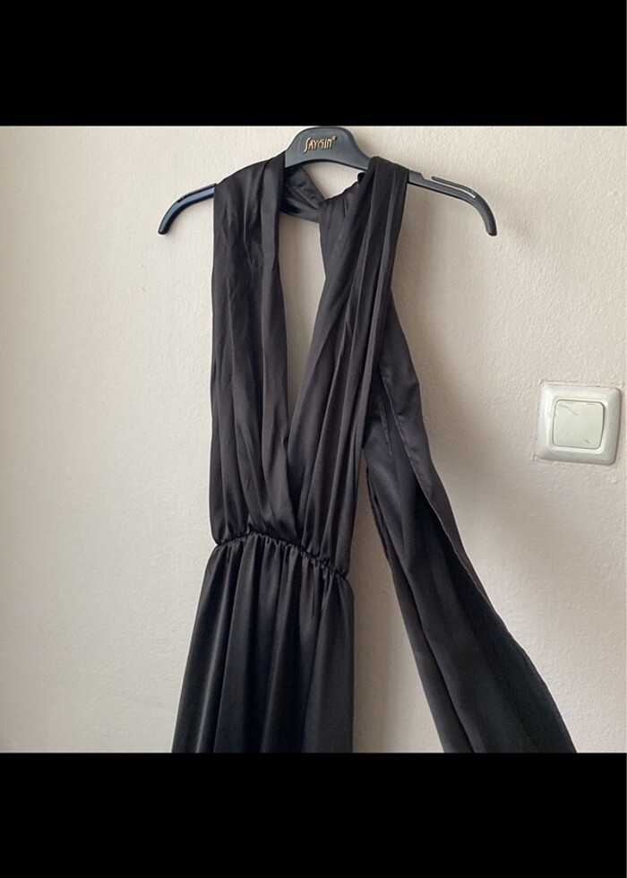 Saten elbise - Görsel 5