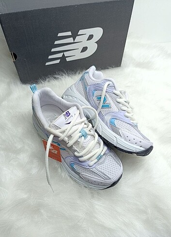 39 Beden NEWBALANCE 530 beyaz lila