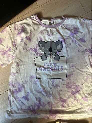 Koala desenli kız çocuk 10 yaş tshirt