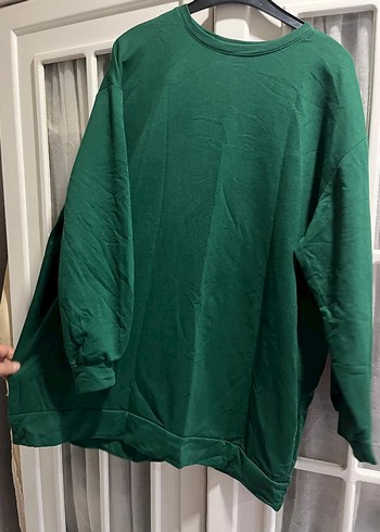 Yeşil Kadın Salaş Sweatshirt