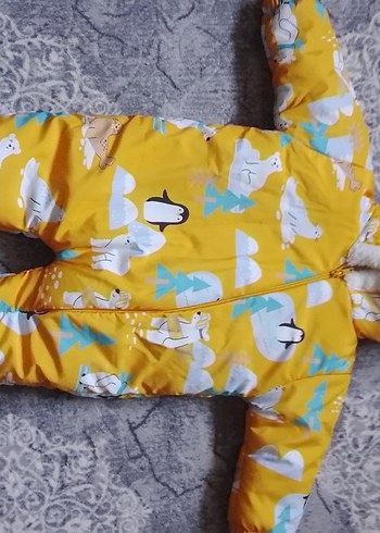 Sarı erkek astronot Tulumu mont - Görsel 3