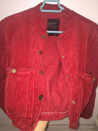 Bershka kadife bomber ceket 