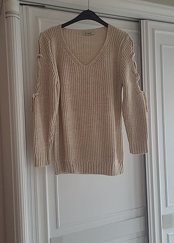 V Yaka Kadın Kazak - Görsel 9