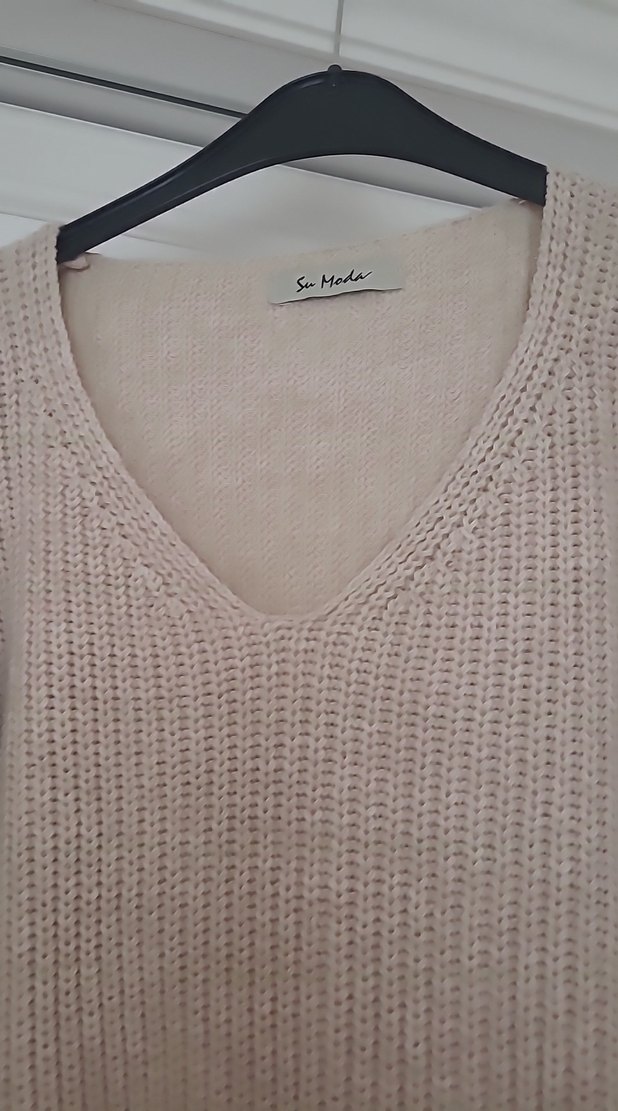 V Yaka  Kadın Kazak - Görsel 4