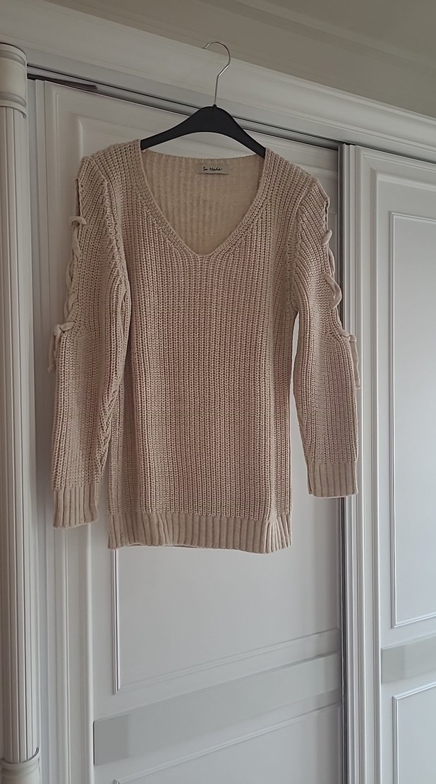 V Yaka  Kadın Kazak - Görsel 2