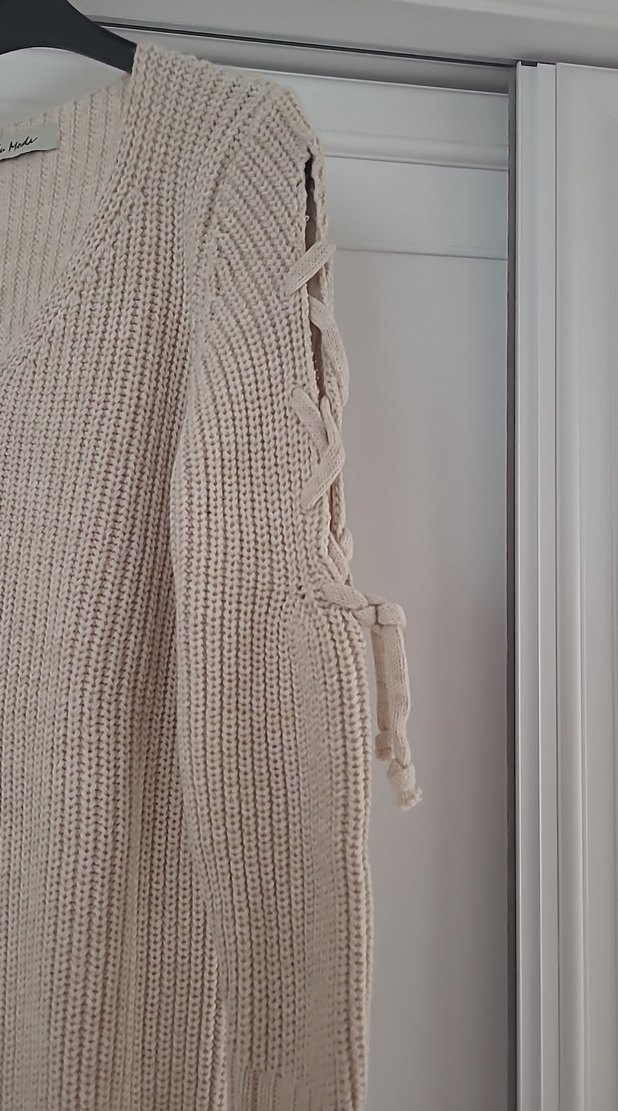 V Yaka  Kadın Kazak - Görsel 3