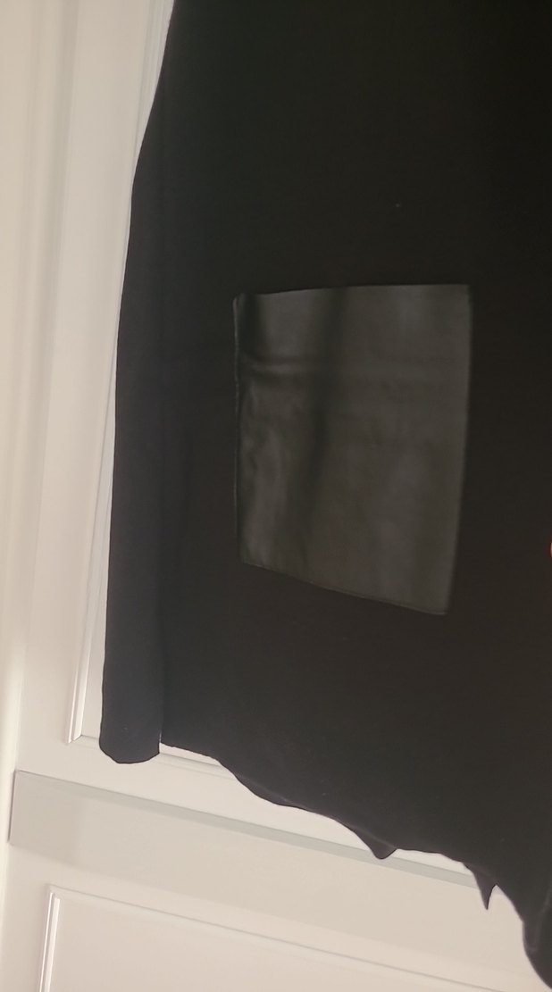 Siyah Oversize Kadın Midi Yelek - Görsel 4