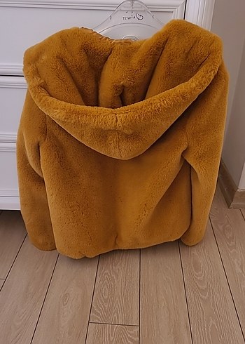 Kapşonlu Peluş Ceket - Görsel 3