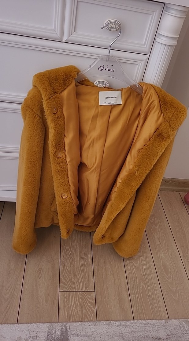 Kapşonlu Peluş Ceket - Görsel 4