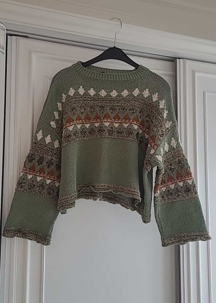 Hafif  Crop Mevsimlik bluz - Görsel 2