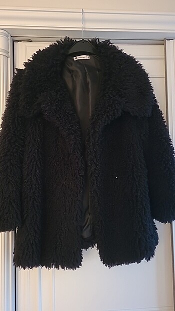 Siyah peluş yumoş kürk - Görsel 3